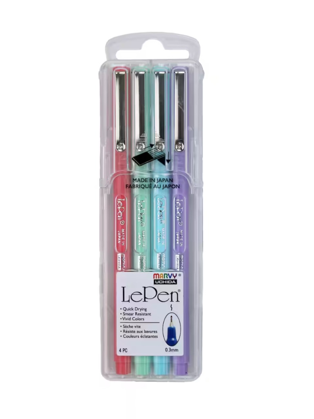 Marvy Uchida LePen - Pastel Colors - 4 Ct (4300-4P) NEW